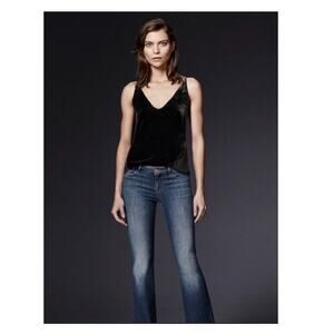 J Brand Lucy Velvet Cami in Black.